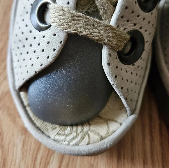 Fly London Leather Lace up Perforated Wedge Sandal Sizs 37. - Picture 9 of 13